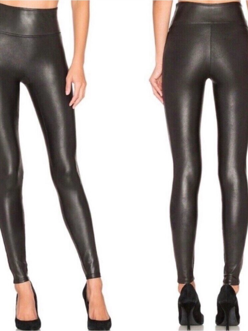 Black Faux Leather Leggings